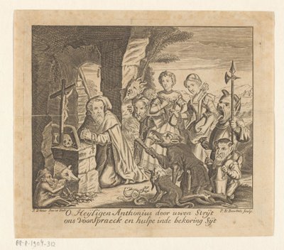 聖アントニウスの誘惑 作： Pieter Balthasar Bouttats