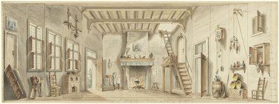フランダースのオペラ「ヘット・カペルチェ」の舞台装置のデザイン 作： Pieter Bartholomeusz. Barbiers