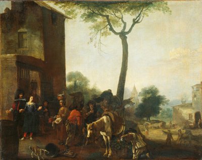 ぶどうの収穫 作： Pieter Bodding van Laer (manner of)