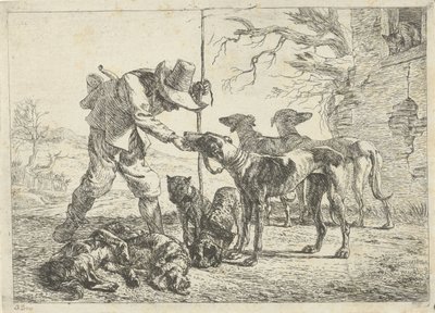 7匹の犬を持つハンター いろいろな動物（シリーズタイトル） 作： Pieter Bodding van Laer