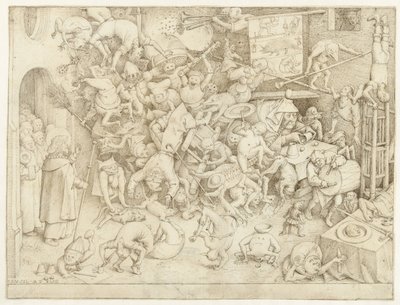 魔術師ヘルモゲネスの陥落 作： Pieter Bruegel (I)