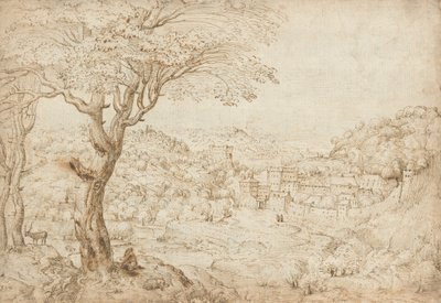 聖ヒエロニムスの悔い改めのある風景 作： Pieter Bruegel the Elder