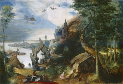 聖アントニウスの誘惑、1550〜75年頃 作： Pieter Bruegel the Elder