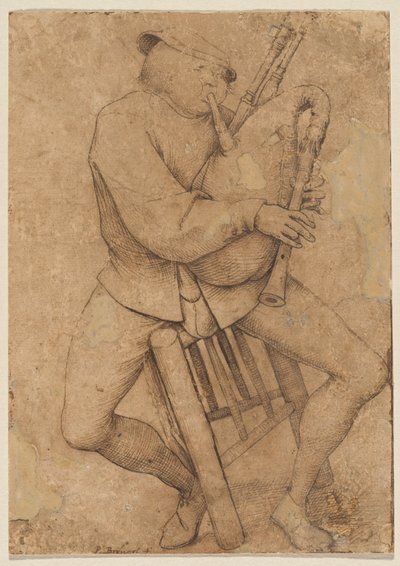 バグパイプ奏者 作： Pieter Bruegel the Elder