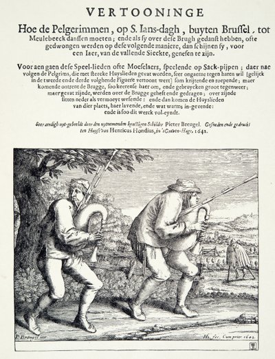 バグパイパー、1642年 作： Pieter Bruegel the Elder