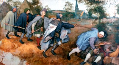 盲目の寓話、1568 作： Pieter Bruegel the Elder
