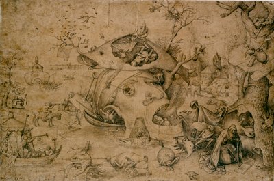 聖アンソニーの誘惑、16世紀 作： Pieter Bruegel the Elder