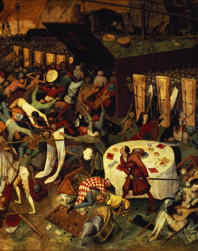 死の勝利、右下セクションの詳細、1562 作： Pieter Bruegel the Elder