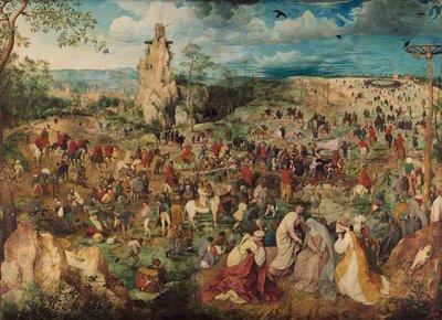 ドイツ語：Kreuztragung Christi カルバリーへの行列 作： ピーター・ブリューゲル長老