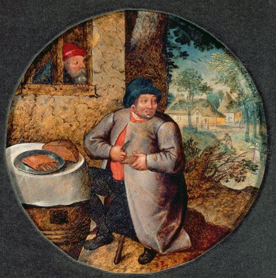 フランダースのことわざ：大食い（パネル） 作： Pieter Brueghel the Younger