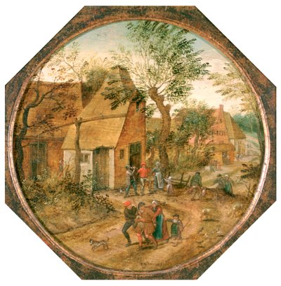村の通路、c1584-1637 作： Pieter Brueghel the Younger