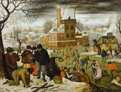 四季。冬、16世紀後半。 作： Pieter Brueghel the Younger