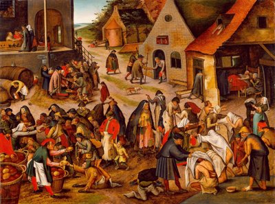 1616年から1638年までの7つの慈悲作品 作： Pieter Brueghel the Younger