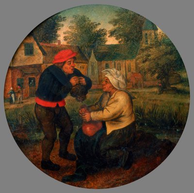 正体不明のフランドルのことわざ、16世紀後半から17世紀 作： Pieter Brueghel the Younger