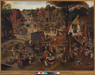 セントヒューバートとセントアントニーを称える村祭、1632年 作： Pieter Brueghel the Younger