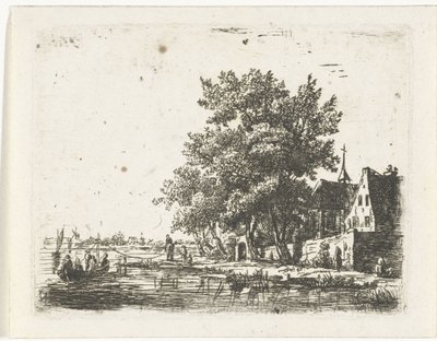 修道院へのはしけ 作： Pieter Casper Christ