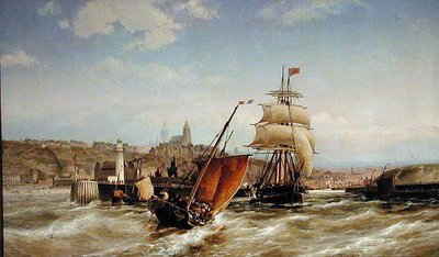 ブーローニュ港 作： Pieter Christiaan Cornelis Dommelshuizen