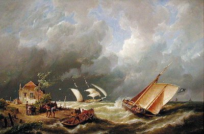 ボルクム島のコテージ 作： Pieter Christiaan Cornelis Dommelshuizen