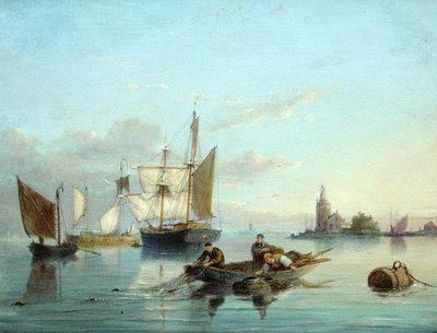 オランダ、テクセル島にて 作： Pieter Christiaan Cornelis Dommelshuizen