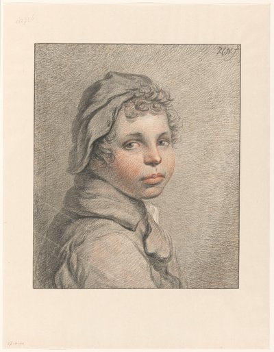 少年の頭を研究 作： Pieter Christoffel Wonder (signed by artist)