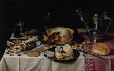 静物画、1625 年頃。 作： Pieter Claesz