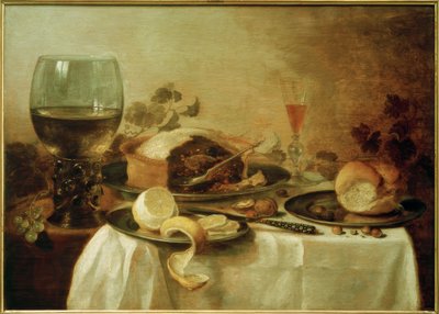 パテのある静物 作： Pieter Claesz