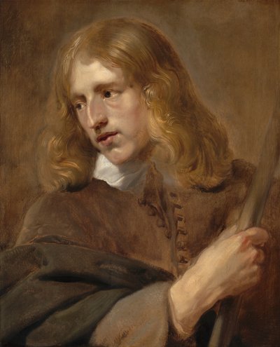 杖を持つ青年 作： Pieter Claesz Soutman