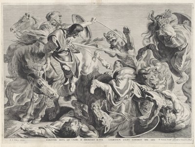 狩猟ライオン 作： Pieter Claesz. Soutman