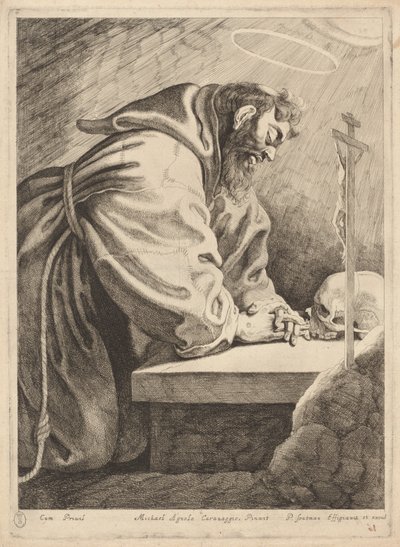 聖フランシスコ 作： Pieter Claesz Soutman after Francesco Bassano II