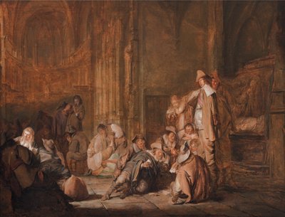 教会の守衛室のシーン 作： Pieter Codde