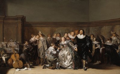 エレガントな会社、1632 作： Pieter Codde