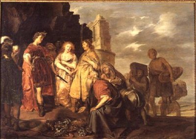 ローマ帝国の将軍スキピオ（前237-前183）のコンティニュエーション 作： Pieter Codde