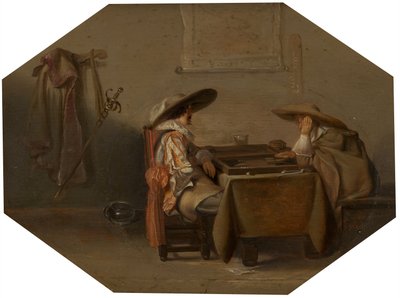 Tric-Tracプレーヤー、1628 作： Pieter Codde