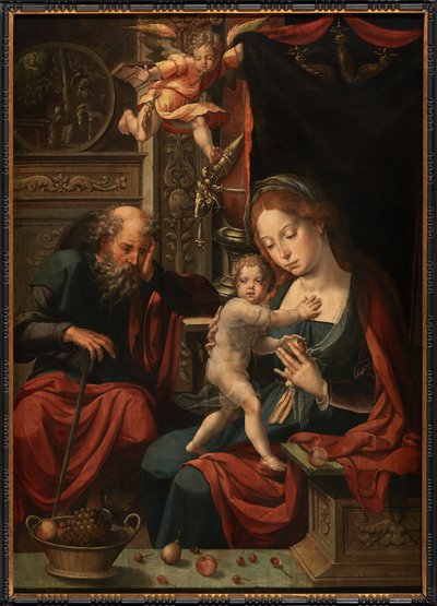 Pyhä perhe (öljy paneelissa) 作： Pieter Coecke van Aelst