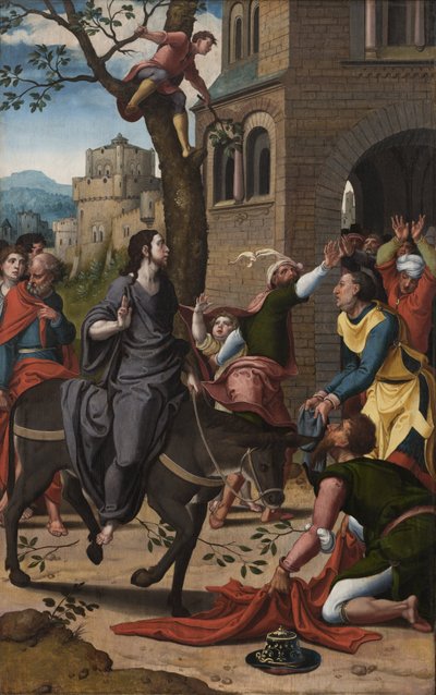 エルサレムへの入国 作： Pieter Coecke van Aelst or workshop