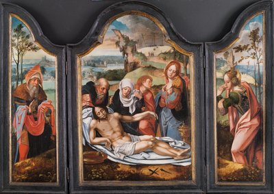死んだキリストを悼む、16世紀初頭。 作： Pieter Coecke van Aelst
