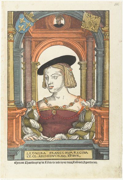 オーストリアのエレノアの肖像1498-1558、1539 作： Pieter Coecke van Aelst
