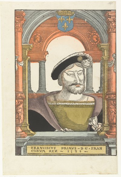 フランシス1世の肖像1494〜1547年、フランス国王、ブルターニュ公、プロヴァンス伯、1539年 作： Pieter Coecke van Aelst