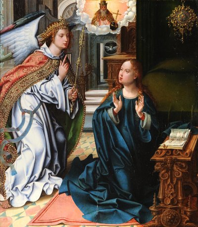 受胎告知 作： Pieter Coecke van Aelst