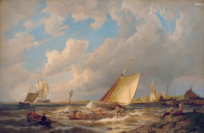 マースルイス、オランダ 作： Pieter Cornelis Dommerson