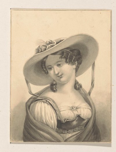 帽子の女の子 作： Pieter Cornelis van den Velden