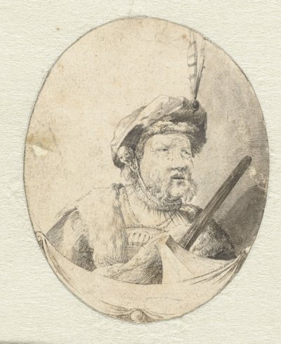 東洋服の男性の胸像 作： Pieter Cornelisz. Verbeeck (possibly)
