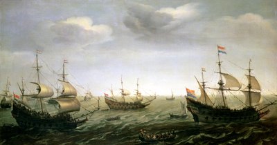 ハウトマンズ艦隊 作： Pieter Cornelisz. Verbeeck