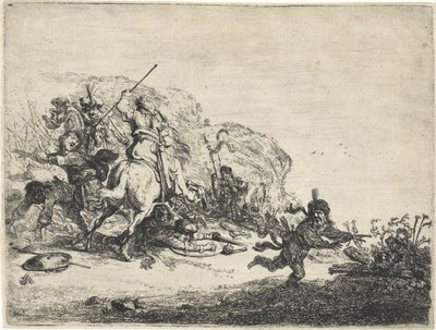 騎手の戦い 作： Pieter Cornelisz. Verbeeck