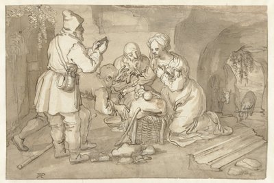 羊飼いの礼拝 作： Pieter Cornelisz. van Rijck