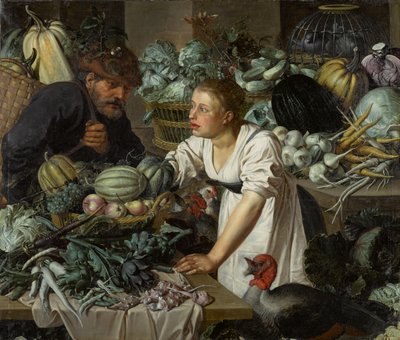 二人の人物のある静物 作： Pieter Cornelisz. van Rijck