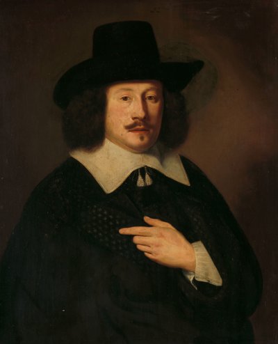 男の肖像 作： Pieter Dubordieu