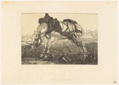 鋤馬の休息 作： Pieter Dupont