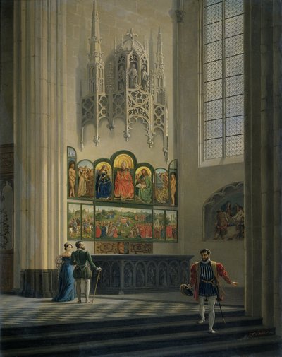 ゲントの聖バーフ大聖堂のゲントの祭壇画、1829 年 作： Pieter Frans De Noter