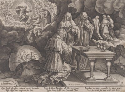 老齢と死、The Course of Human Life、1570年より。 作： Pieter Furnius